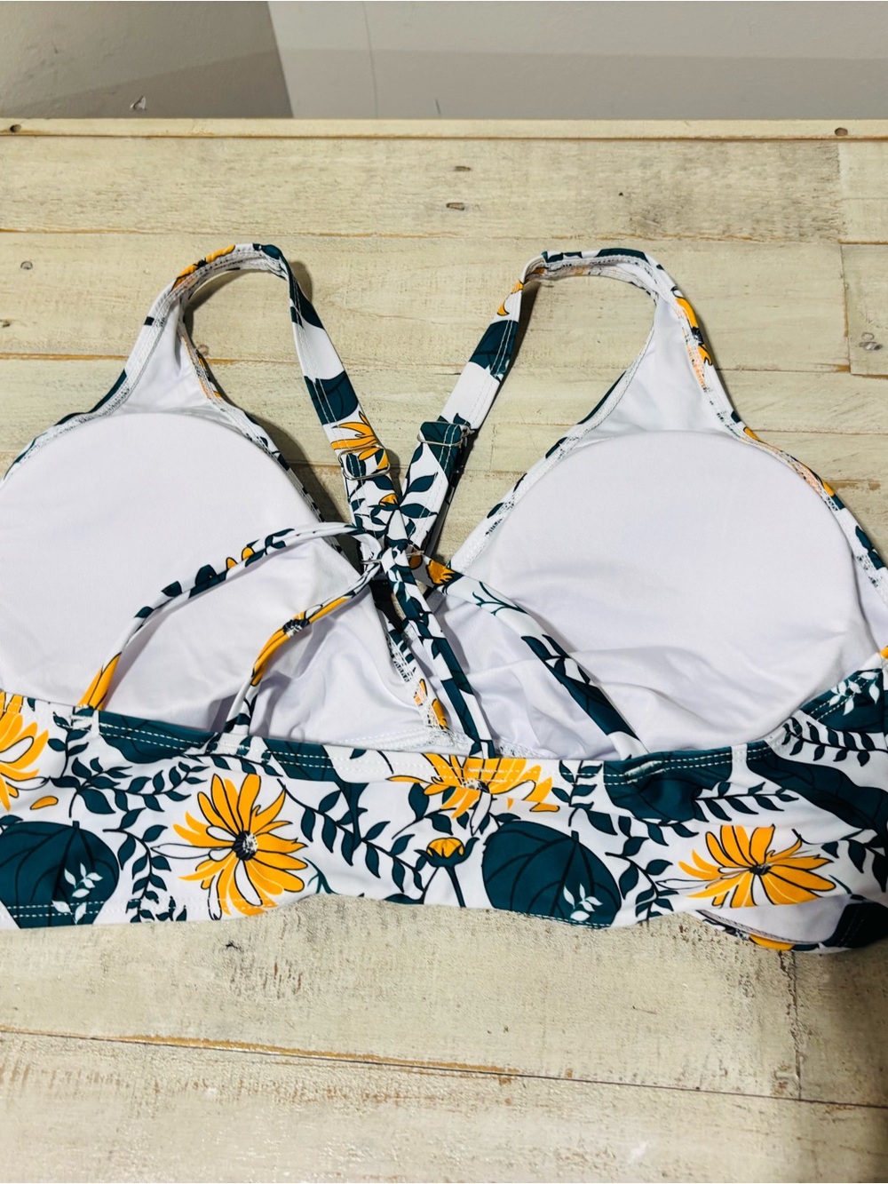 NWOT❤️Sunflower Garden High Waisted 2 pc Bathing Suit- Sz 18 - Picture 6 of 7